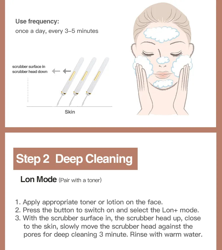 Glow Master UltraSonic Ion Face Scrubber