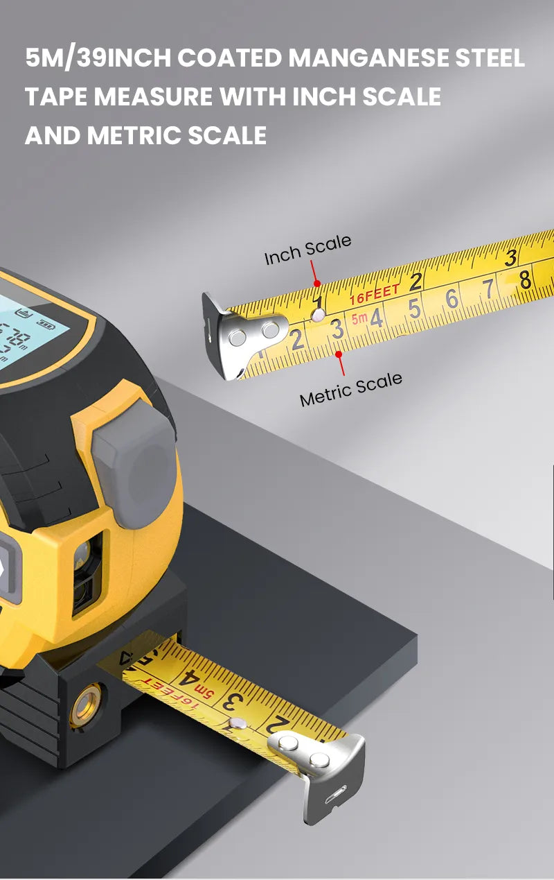 Percision Master 3-in-1 Laser Tape Measure