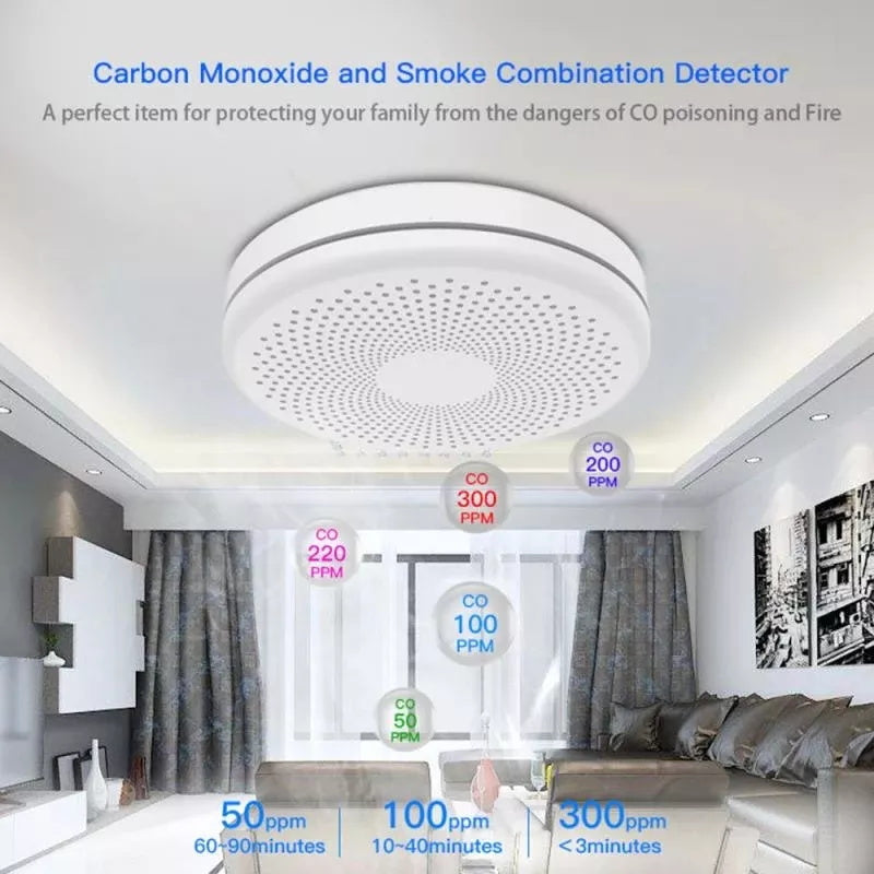 Advanced 2-in1 WiFi Smart Smoke and Carbon Monoxide Detector